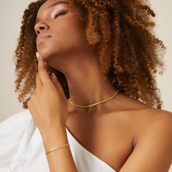 Çiftli Elmas Kalem Zincir Kolye ZKU037