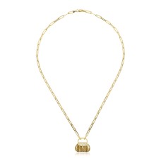 Çizgili Çanta Uçlu Kolye ZKU032