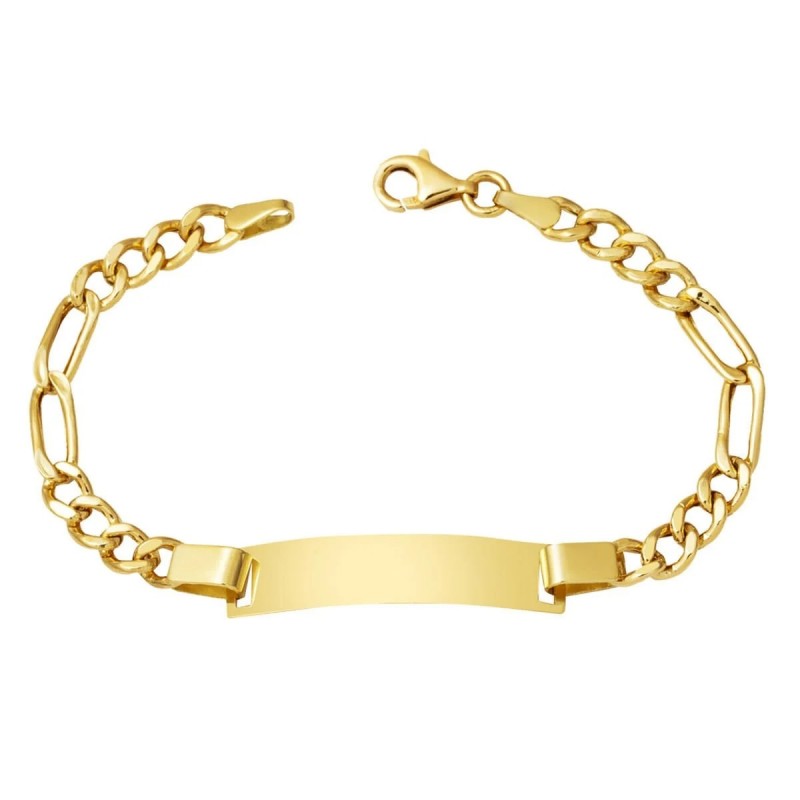 Figaro Zincir 14 Ayar Altın Çocuk Künyesi KUN05 Figaro Zincir 14 Ayar Altın Çocuk Künyesi KUN05