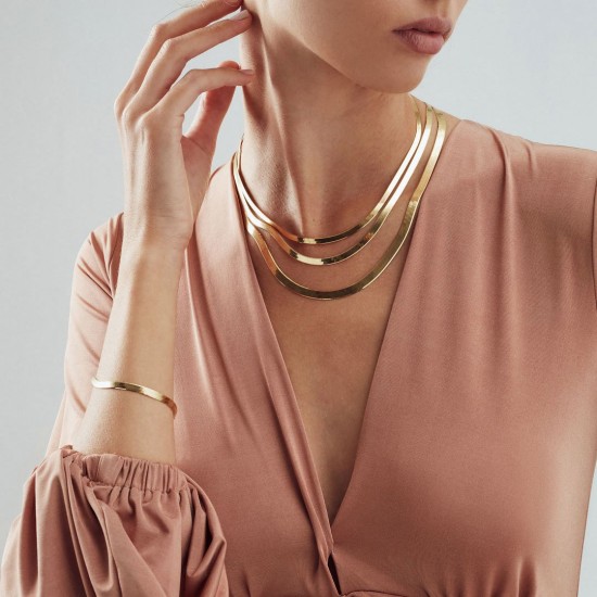 Flex Yassı Kolye ZKU048 Flex Yassı Kolye ZKU048