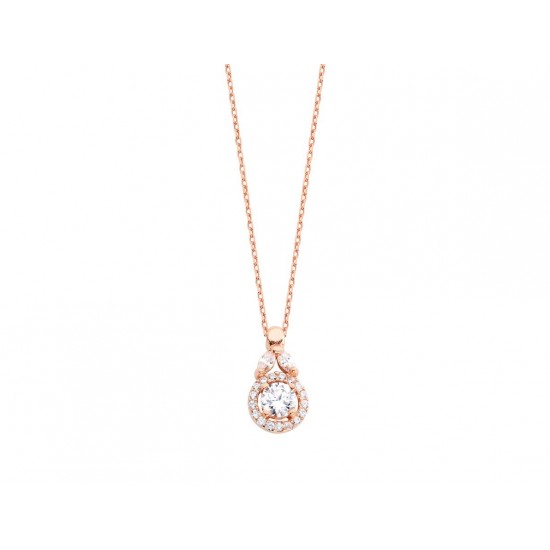 Anturaj Çiçek Gümüş Kolye GMS331