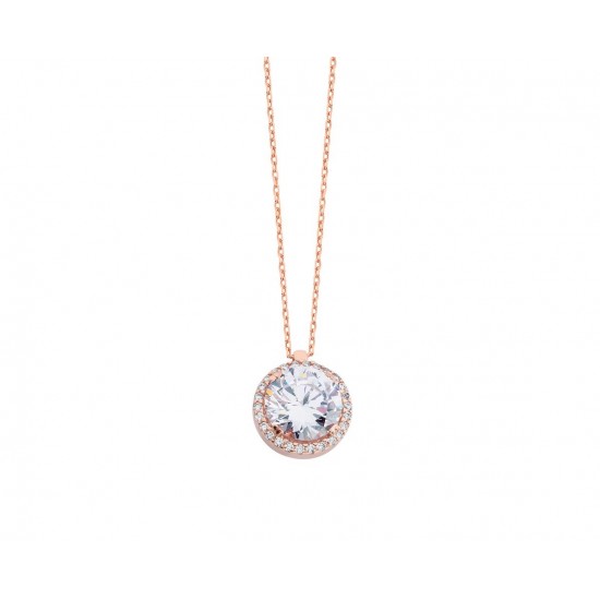 Anturaj Tektaş Gümüş Kolye GMS332