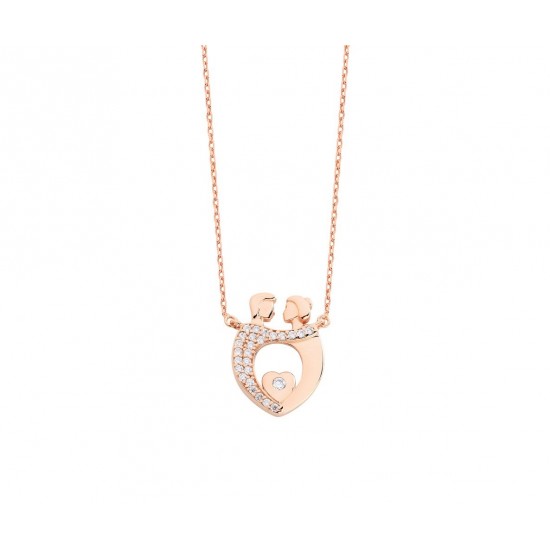 Aşıklar Gümüş Kolye GMS333