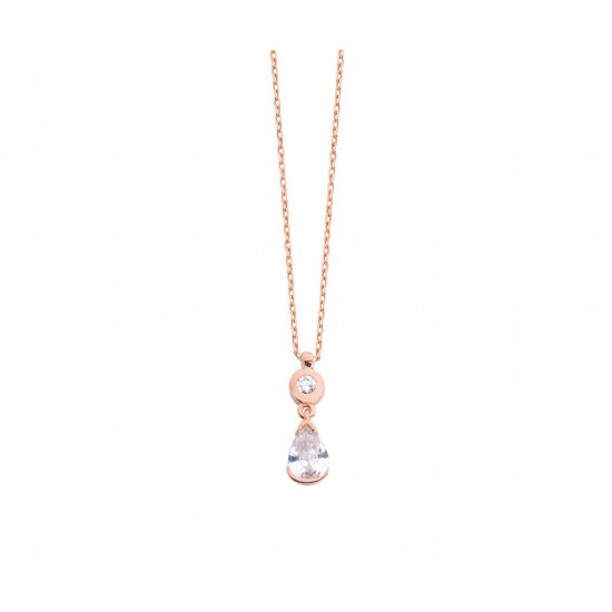 Zirkon Taşlı Damla Gümüş Kolye GMS272 Zirkon Taşlı Damla Gümüş Kolye GMS272