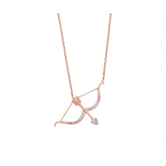 Hedef Aşk Gümüş Kolye GMS381