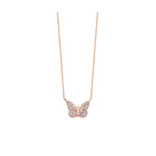 Küçük Kelebek Gümüş Kolye  GMS398