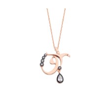 Semazen Vav Gümüş Kolye  GMS434