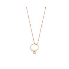 Tektaş Yüzük Gümüş Kolye GMS446