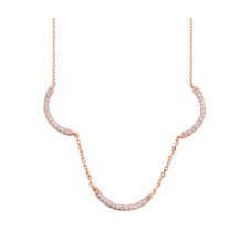 Üçlü Yay Gümüş Kolye  GMS455