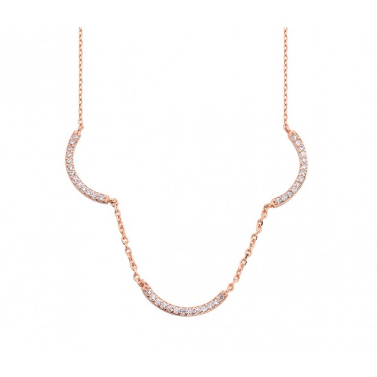 Üçlü Yay Gümüş Kolye GMS455 Üçlü Yay Gümüş Kolye GMS455