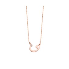 Vav Tektaş Gümüş Kolye  GMS460