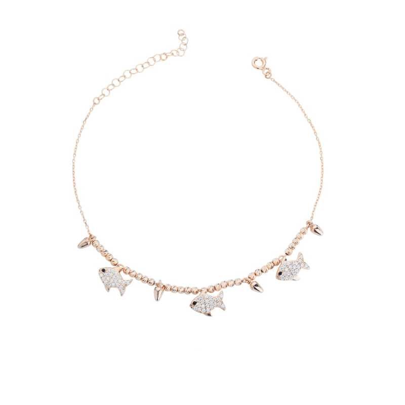 Balıklı Gümüş Halhal GMS777 Balıklı Gümüş Halhal GMS777