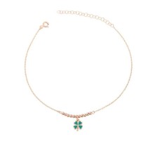 Toplu Mineli Yonca Gümüş Halhal GMS830