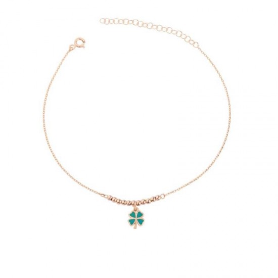 Toplu Mineli Yonca Gümüş Halhal GMS830 Toplu Mineli Yonca Gümüş Halhal GMS830