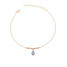 Toplu Nazar Boncuklu   Gümüş Halhal  GMS831