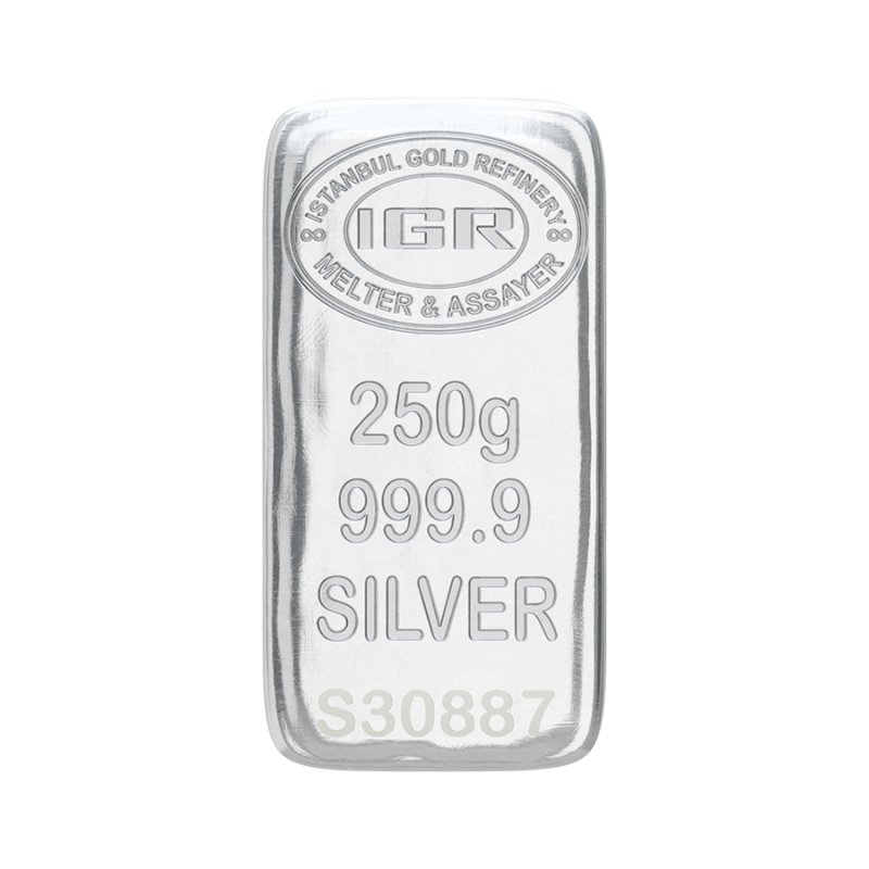 250 Gram Gümüş Külçe