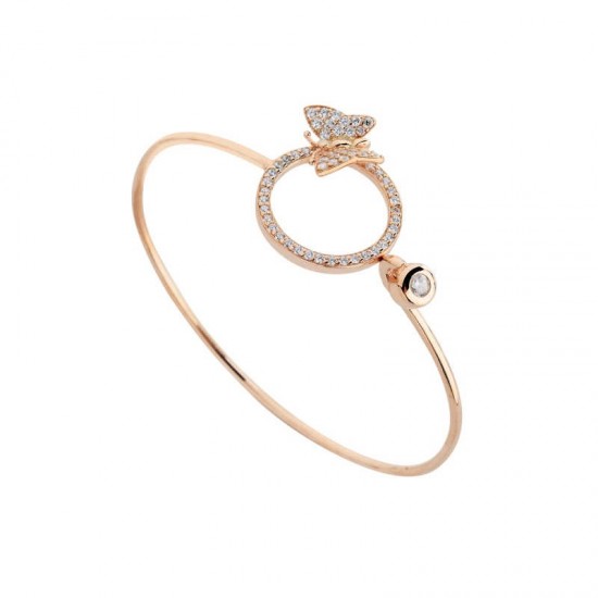 Tektaş Kelebek Kelepçe Gümüş Bileklik  GMS769