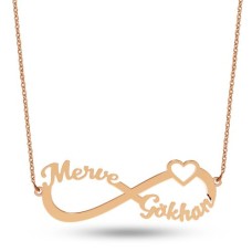 Gümüş Sonsuzluk İsim Kolye GMS524