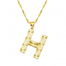 Üç Boyutlu H Harf Kolye KLY1979