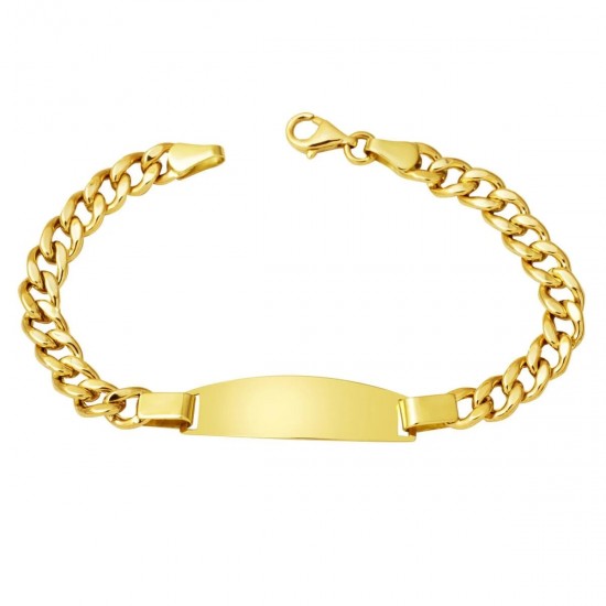 Halka Zincir 14 Ayar Altın Çocuk Künyesi KUN01