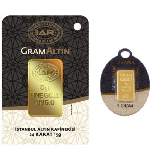 6 gr 24 Ayar İAR Külçe Altın