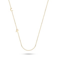 14 Ayar Altın İki Harfli İsim Kolye - AD12