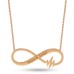 14 Ayar Altın Sonsuzluk İsim Kolye - AD44
