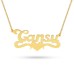 14 Ayar Altın İsim Kolye - AD30