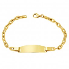 İsimli Plaka 14 Ayar Altın Çocuk Künyesi KUN07