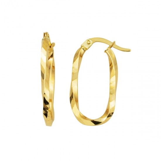 Kalemli Burgu Halka Küpe KP084 Kalemli Burgu Halka Küpe KP084