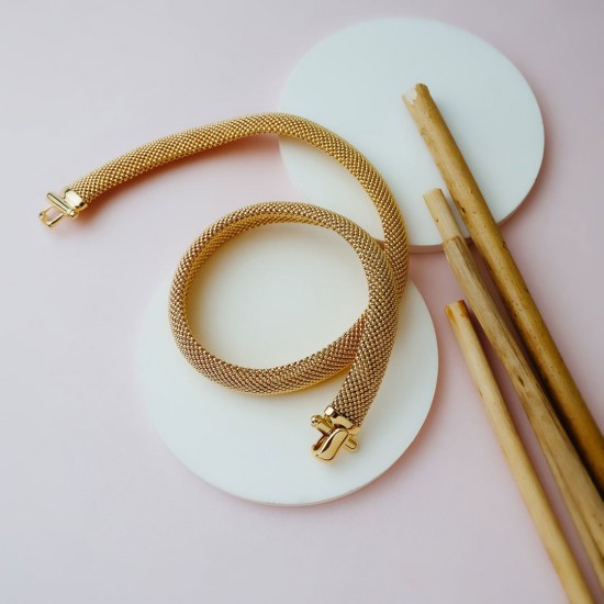 Kalın Hasır Zincir Kolye ZKU070