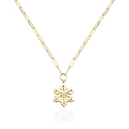 Kar Tanesi Kolye Ucu Zincir Kolye ZKU074