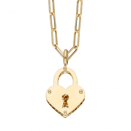 Kilit Kalp Uçlu Kolye ZKU081