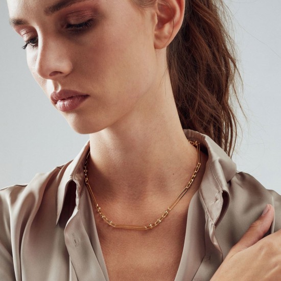 Uzun Halka Zincir Kolye ZKU086