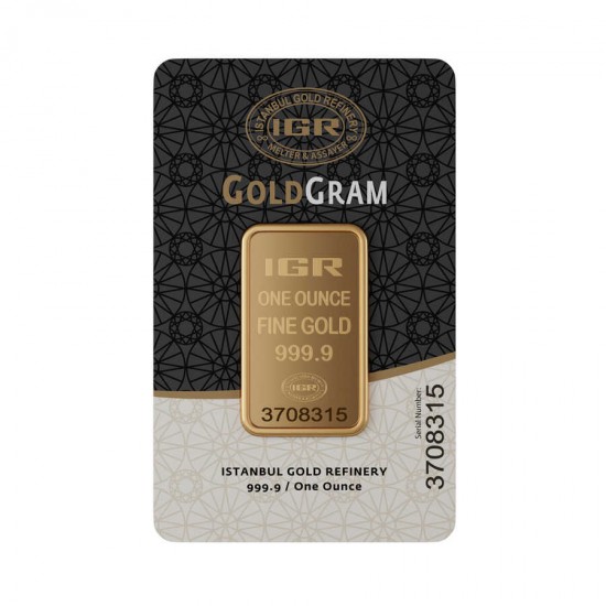 31.10 gr Ons 999.9 İAR Külçe Altın