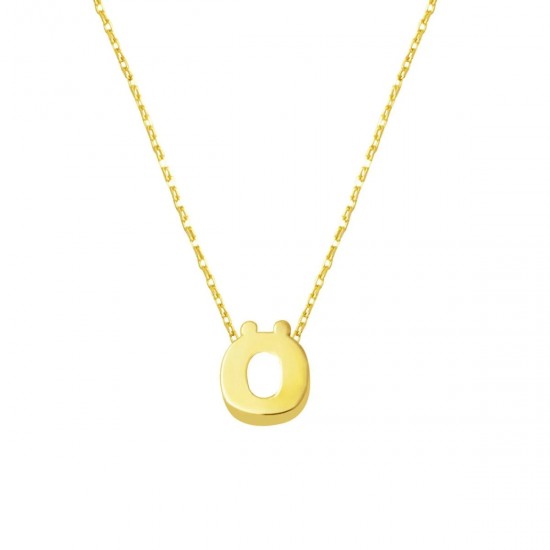 Ö Harfi 14 Ayar Minimal Kolye KLY2023