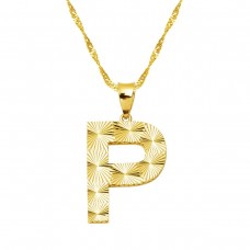 Üç Boyutlu P Harf Kolye KLY1986