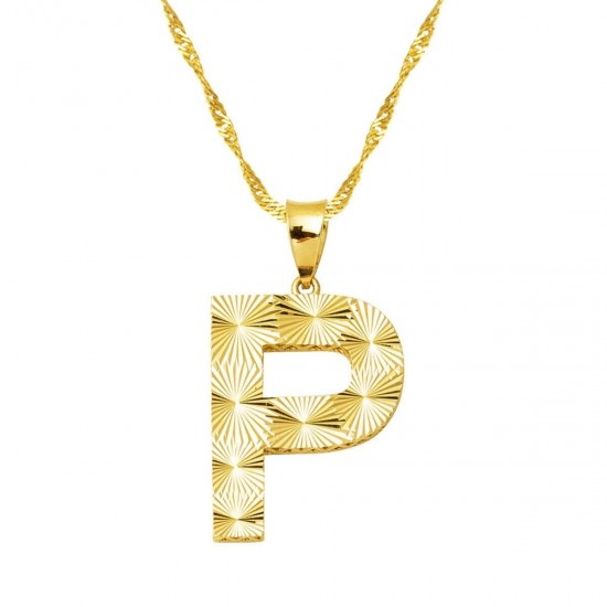 Üç Boyutlu P Harf Kolye KLY1986 Üç Boyutlu P Harf Kolye KLY1986