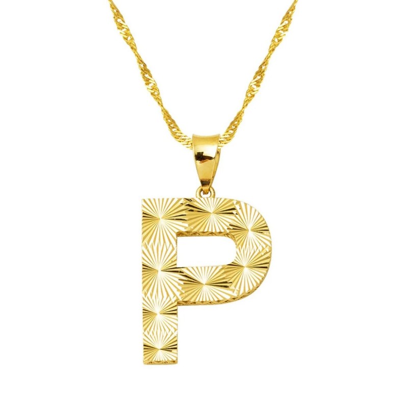 Üç Boyutlu P Harf Kolye KLY1986 Üç Boyutlu P Harf Kolye KLY1986