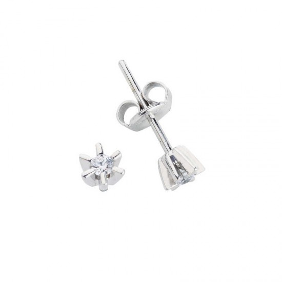 Altı Tırnak Montür Gümüş Küpe GMS550 