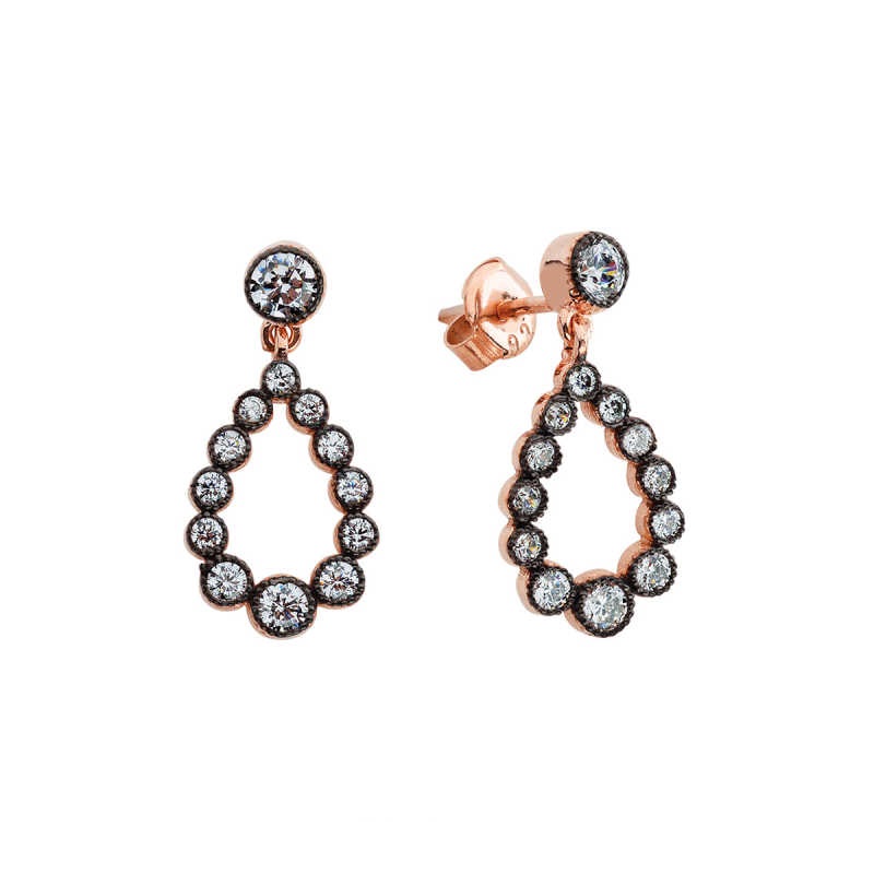 Elmas Montür Gümüş Küpe GMS573 Elmas Montür Gümüş Küpe GMS573