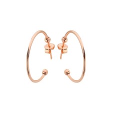 Küçük Boy Yarım Halka  Gümüş Küpe  GMS596