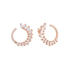 Markiz Ay Gümüş Küpe  GMS602