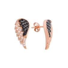 Melek Kanadı Gümüş Küpe  GMS605