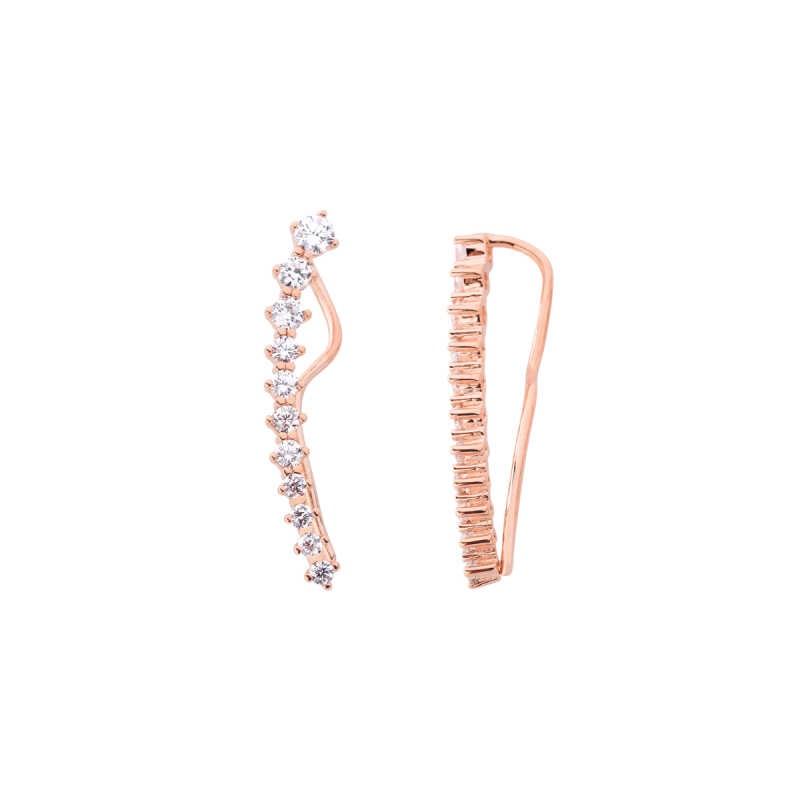 Sıra Taş Kıkırdak Gümüş Küpe GMS676 Sıra Taş Kıkırdak Gümüş Küpe GMS676