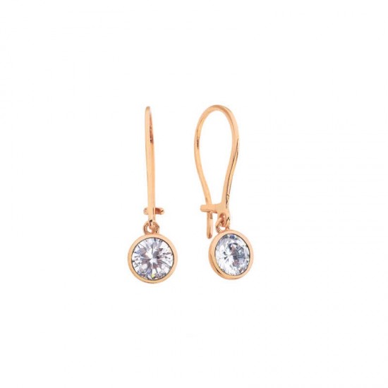 Sıvama Montür Tektaş Sallantı Gümüş Küpe  GMS679