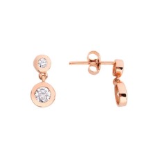 Sıvama Tektaş Sallantı Gümüş Küpe  GMS680