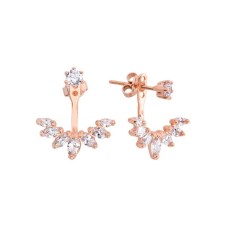 Yedi Taş Markiz Gümüş Küpe GMS712  