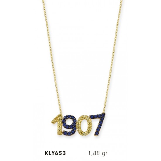 14 Ayar Altın 1907 Yazılı Kolye KLY653