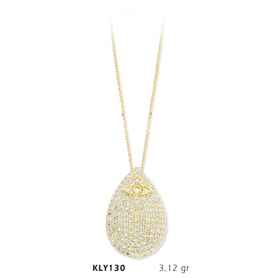 14 Ayar Altın Damla Kolye KLY130